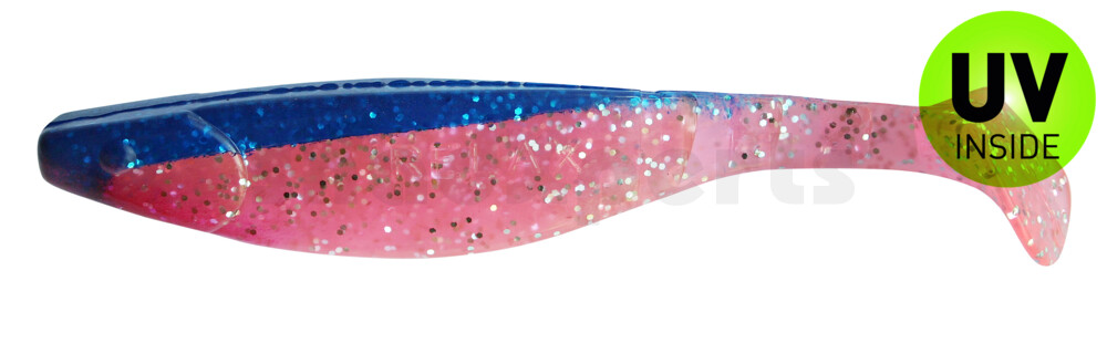 000216332 Kopyto-River 6" (ca. 16,0 cm) hot pink-Glitter Perleffekt / blau