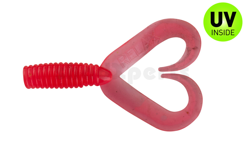 000604DT-095 Twister 2" Doubletail regulär (ca. 4,5 cm) feuerrot