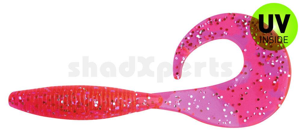 000611042 Super Grub 5" (ca. 11,5 cm) hot pink glitter