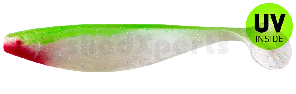 000423034 Xtra-Soft 9" (ca. 23,0 cm) perlweiss-Glitter / grün