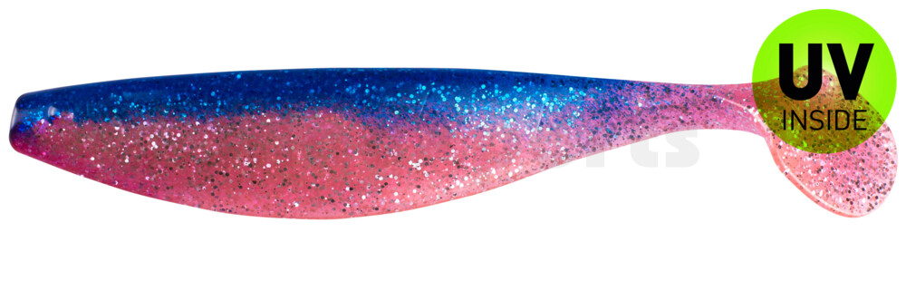 000423332 Xtra-Soft 9" (ca. 23,0 cm) hot pink-Glitter Perleffekt / blau