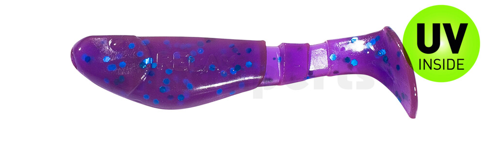 000205175 Kopyto-Classic 2" (ca. 5,0 cm) crawfish-violett-electric blue-Glitter