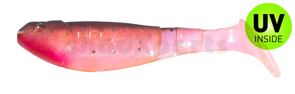 000207331 Kopyto-Classic 2,5" (ca.7,0 cm) hot pink-Glitter Perleffekt / schwarz