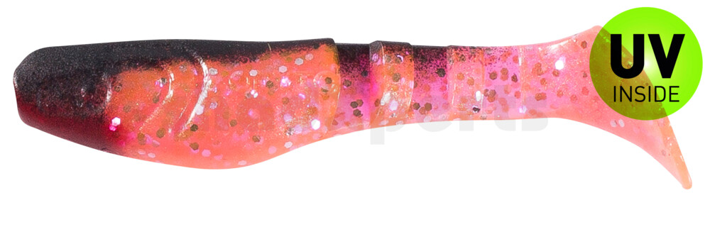 000208331 Kopyto-Classic 3" (ca. 8,0 cm) hot pink-Glitter Perleffekt / schwarz