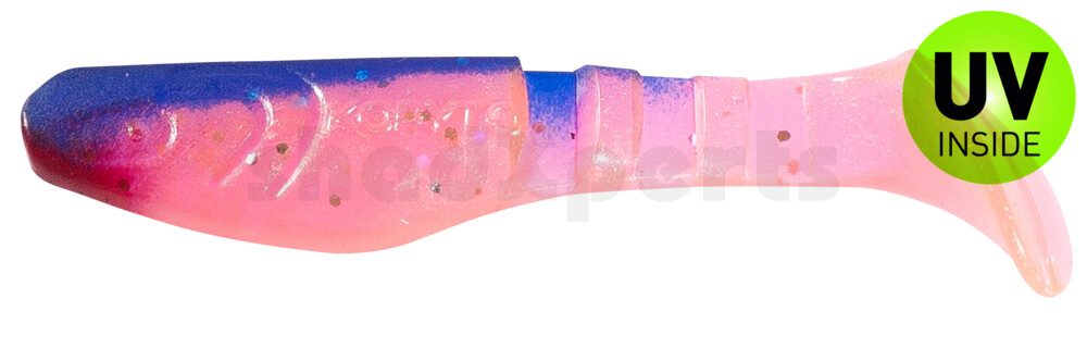 000208332 Kopyto-Classic 3" (ca. 8,0 cm) hot pink-Glitter Perleffekt / blau