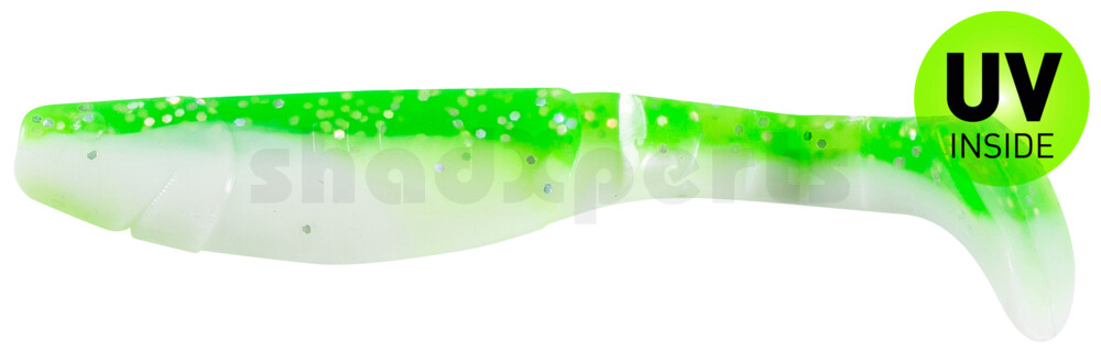 000211B125 Kopyto-Classic 4" (ca. 11,0 cm) reinweiss / grün-Glitter