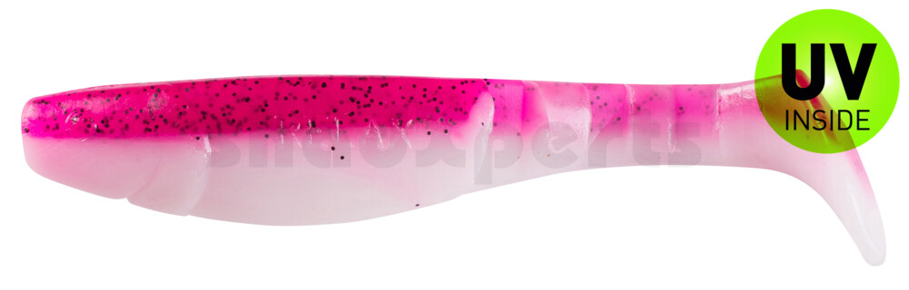 000211B320 Kopyto-Classic 4" (ca. 11,0 cm) reinweiss / hot pink Glitter