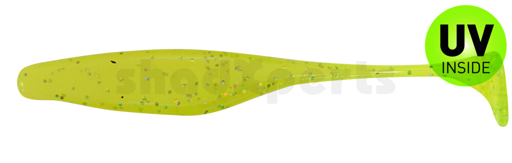 002613B034 Swimming Jerk Minnow 5" (ca. 13 cm) fluogelb  / fluogrün-Glitter