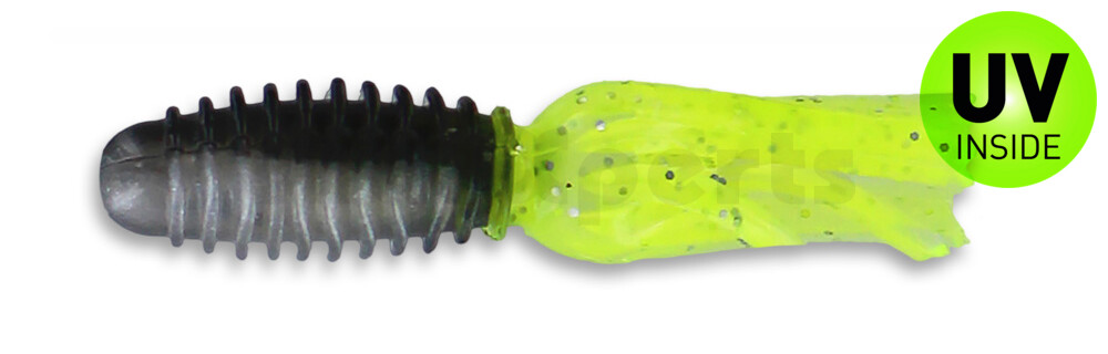 001606024 Slab Tube 1.75"  (ca. 4,5 cm) Tennesse Shad/Chartreuse Sparkle