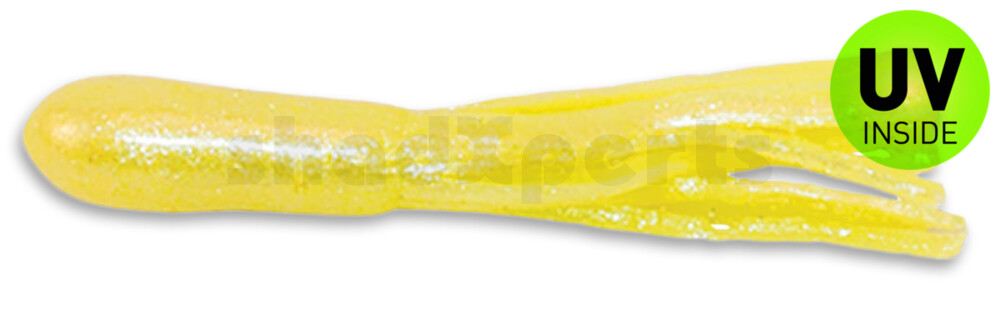 001605004 Crappie Tube 1.75" (ca. 4,5 cm) Chartreuse Sparkle