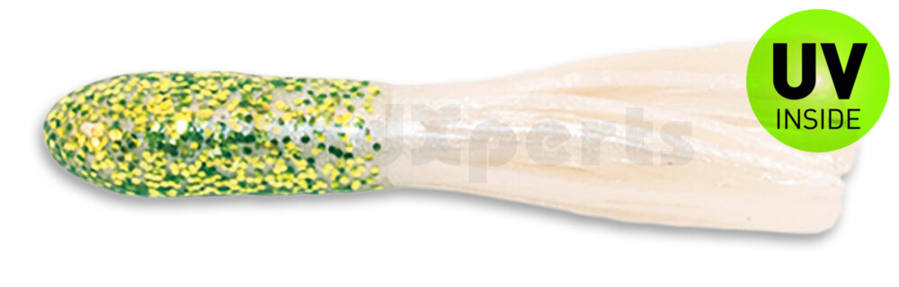 001605010 Crappie Tube 1.75" (ca. 4,5 cm) Chartreuse Glitter/Pearl