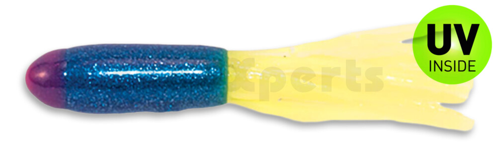 001605019 Crappie Tube 1.75" (ca. 4,5 cm) Pink/Blue Sparkle/Chartreuse