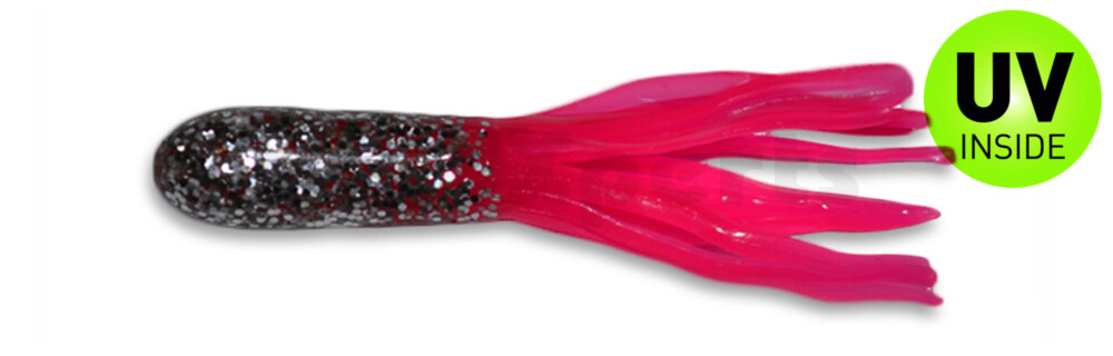 001603007 Glitter Head Tube 1.5" (ca. 3 cm) Silver Glitter/Pink