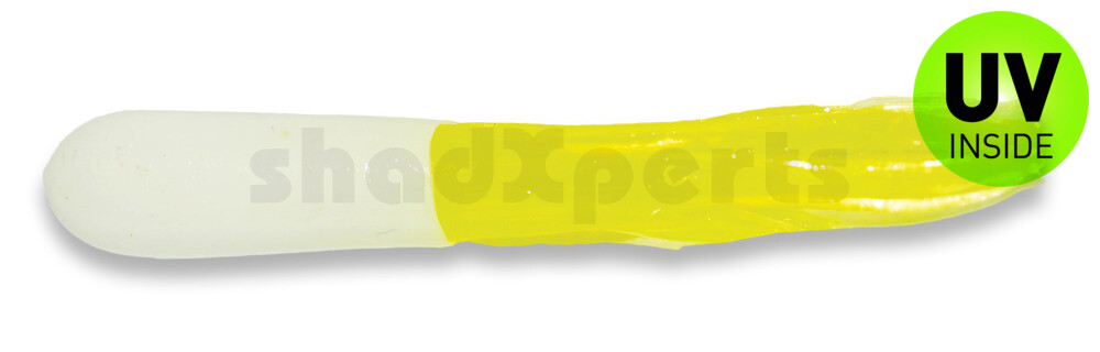 001604003 Crappie Tube 1.5" (ca. 3 cm) White/Chart