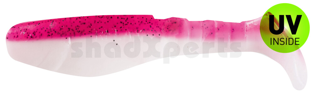 000208B320 Kopyto-Classic 3" (ca. 8,0 cm) reinweiss / hot pink Glitter