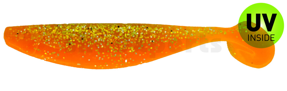000416475 Xtra-Soft 6" (ca. 16,0 cm) orange-fluogrün-Glitter