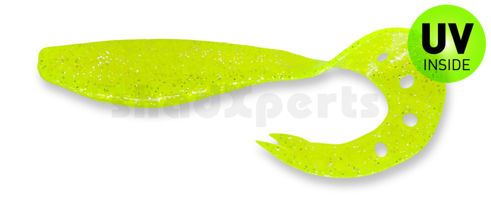 006018066 Sandra 2" (ca. 5 cm) grün(chartreuse)-Glitter