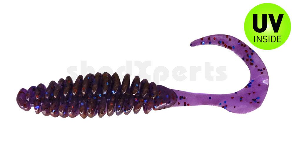 000512303 crawfish-violett-electric blue-Glitter Turbotwister 5“ (ca. 12 cm)