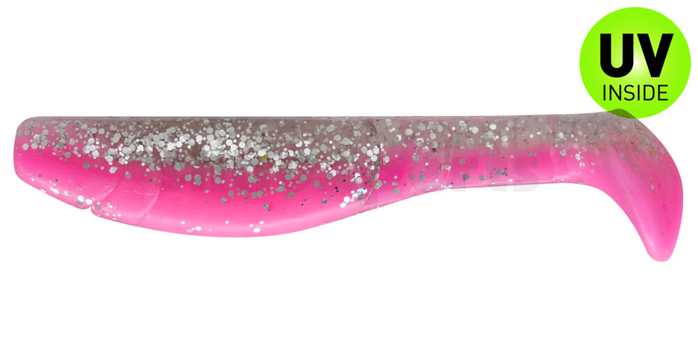 000211B300 Kopyto-Classic 4" (ca. 11,0 cm) bubblegum / klar silber Glitter