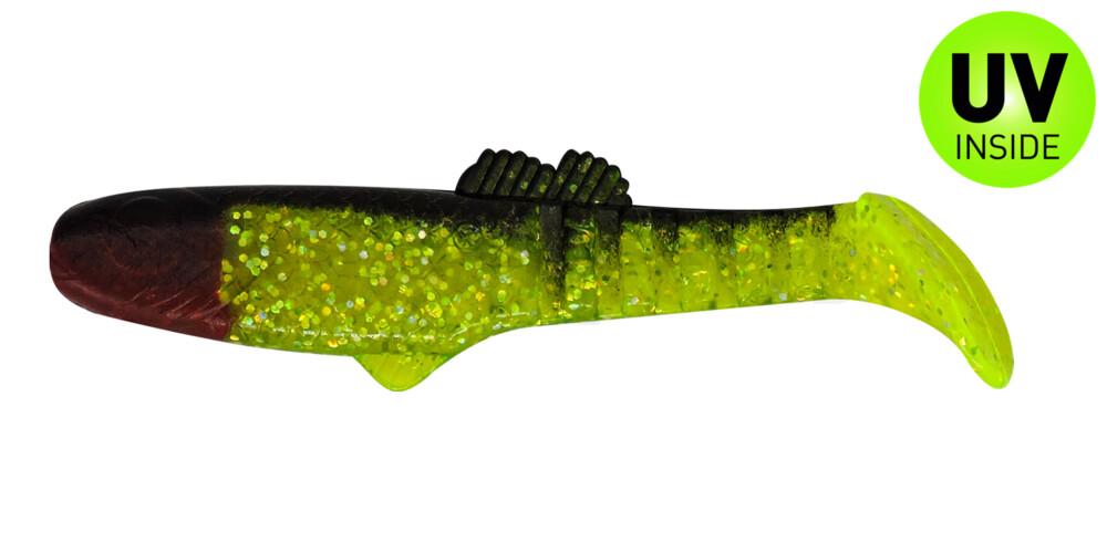 005013067 Montana 4,5" (ca. 12,5 cm) grün(chartreuse)-Glitter / schwarz