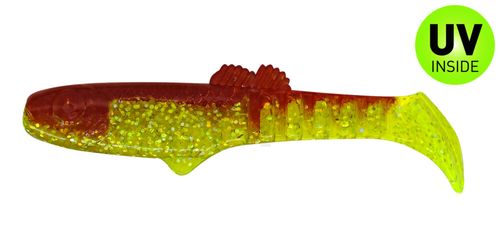 005013068 Montana 4,5" (ca. 12,5 cm) grün(chartreuse)-Glitter / rot